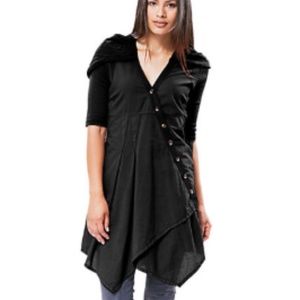 Prairie Underground black hoodie dress - S